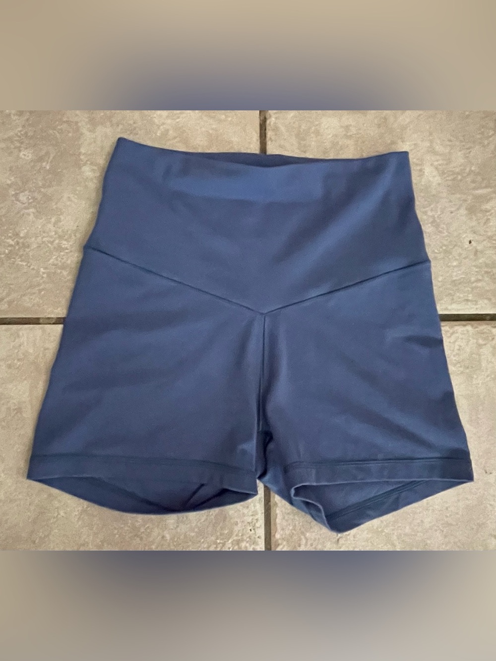 OFFLINE by Aerie Real Me XTRA High Waisted 3" Biker Shorts in Steel Blue, Size M
